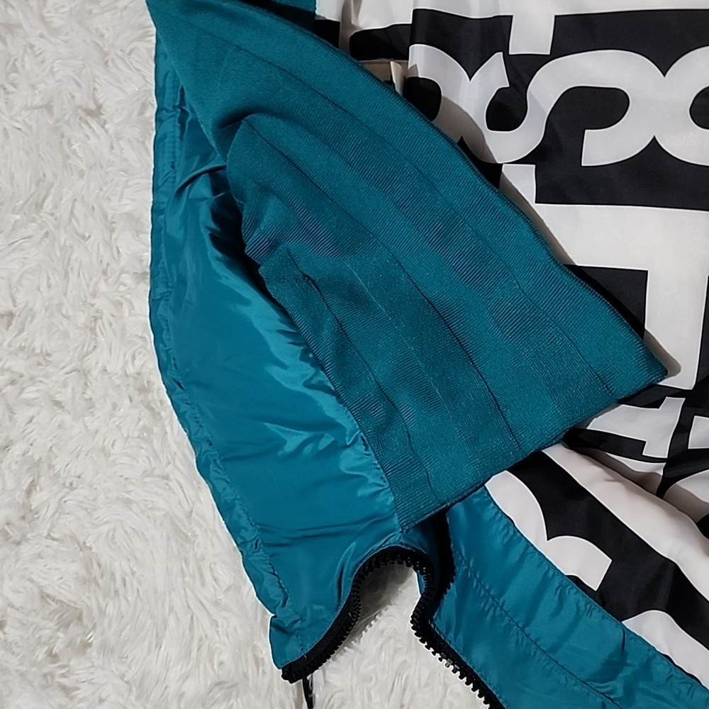 Diesel Teal Full Zip Puffer Vest - Picture 16 of 16
